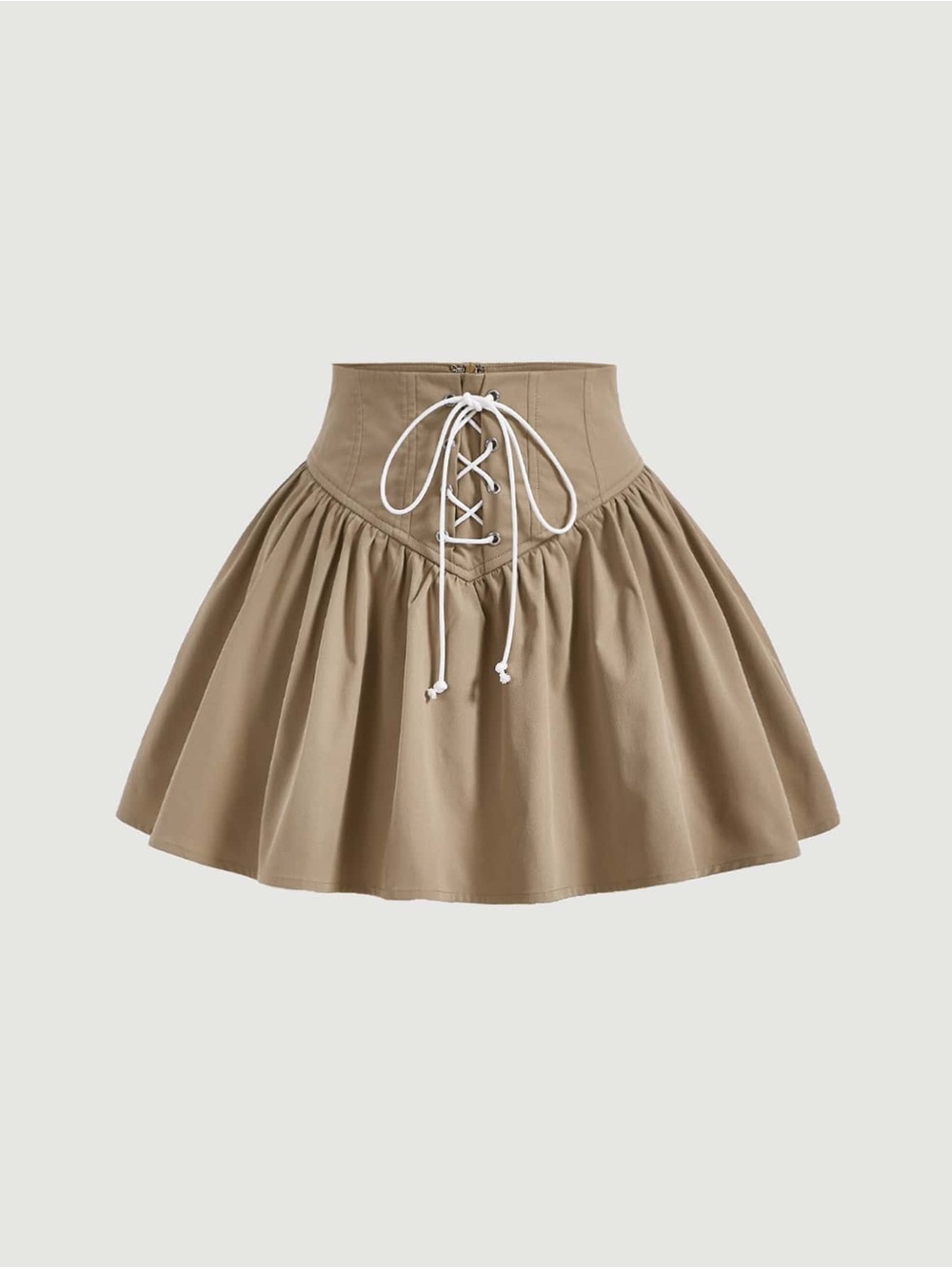 ✨ Lace Up Front Flare Summer Romance Skirt Size Large NWT ✨